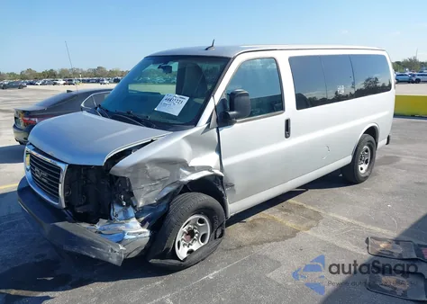 2014 GMC Savana 3500 Lt z USA, uszkodzony, nr VIN 1GKZ7YFG7E1144138